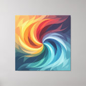 „Meister der 4 Elemente“ Leinwanddruck (Vorderseite)