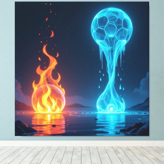  „Meister der 4 Elemente“   Leinwanddruck (Insitu (Holzboden))