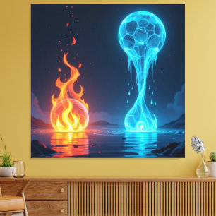 „Meister der 4 Elemente“ Leinwanddruck