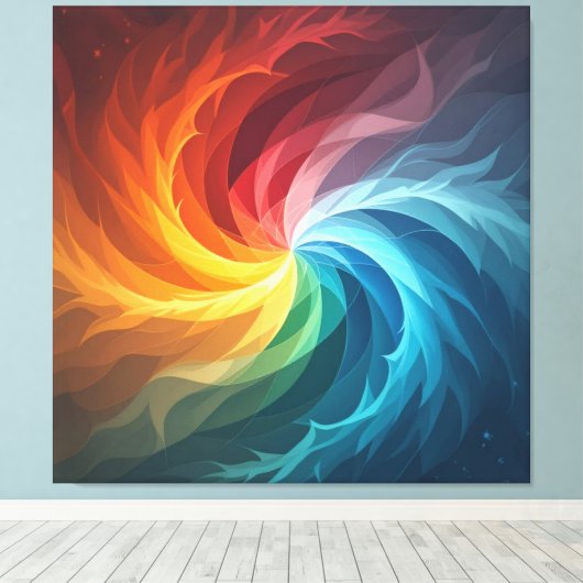  „Meister der 4 Elemente“   Leinwanddruck (Insitu (Holzboden))