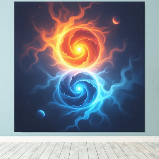  „Meister der 4 Elemente“   Leinwanddruck (Insitu (Holzboden))