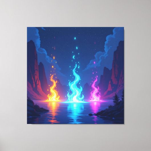  „Meister der 4 Elemente“   Leinwanddruck (Vorderseite)