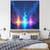  „Meister der 4 Elemente“   Leinwanddruck (Insitu (Schlafzimmer))