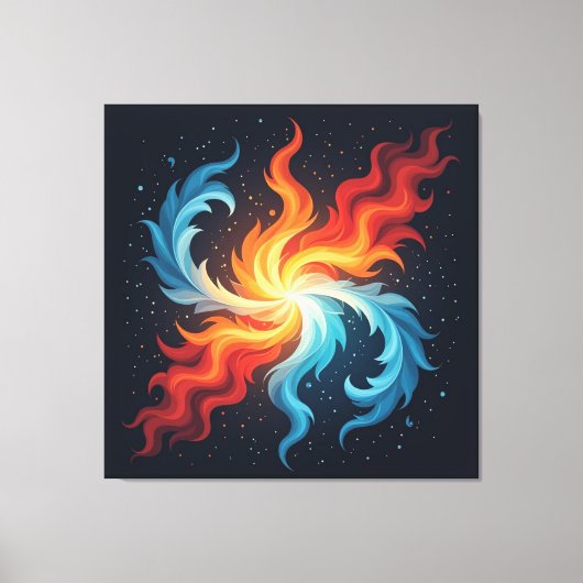 „Meister der 4 Elemente“ Leinwanddruck (Vorderseite)