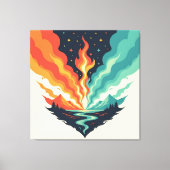 „Meister der 4 Elemente“ Leinwanddruck (Vorderseite)