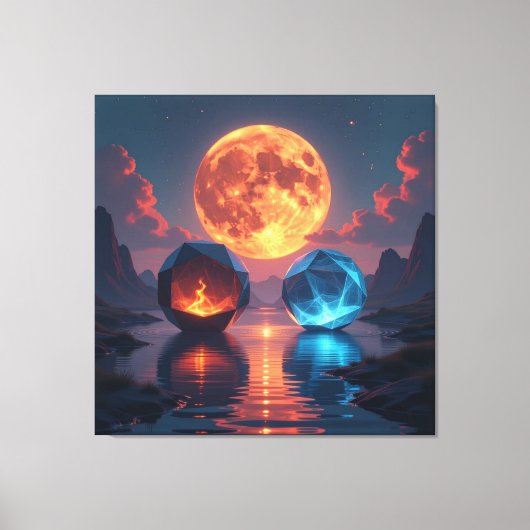  „Meister der 4 Elemente“   Leinwanddruck (Vorderseite)