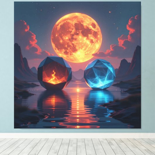  „Meister der 4 Elemente“   Leinwanddruck (Insitu (Holzboden))