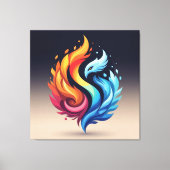 „Meister der 4 Elemente“ Leinwanddruck (Vorderseite)