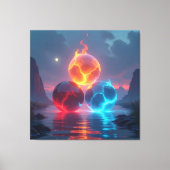  „Meister der 4 Elemente“   Leinwanddruck (Vorderseite)