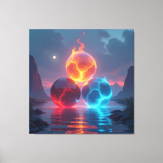  „Meister der 4 Elemente“   Leinwanddruck (Vorderseite)