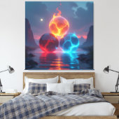  „Meister der 4 Elemente“   Leinwanddruck (Insitu (Schlafzimmer))