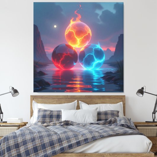  „Meister der 4 Elemente“   Leinwanddruck (Insitu (Schlafzimmer))