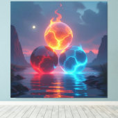  „Meister der 4 Elemente“   Leinwanddruck (Insitu (Holzboden))