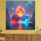  „Meister der 4 Elemente“   Leinwanddruck (Insitu (Wohnzimmer))