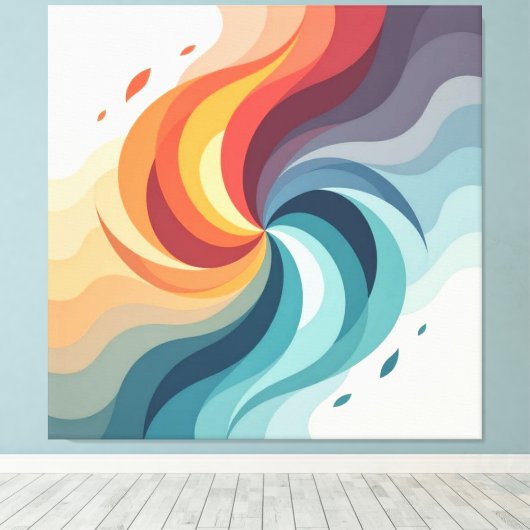  „Meister der 4 Elemente“   Leinwanddruck (Insitu (Holzboden))