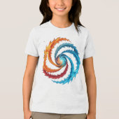 „Meister der 4 Elemente“ Tri-Blend Shirt (Vorderseite)