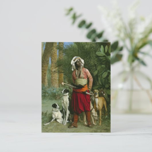 Meister der Hunde von Gerome Postkarte (Stehend Vorderseite)