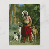 Meister der Hunde von Gerome Postkarte (Vorderseite)