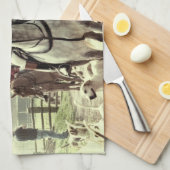 MEISTER DER JAGD TEATOWEL HANDTUCH (Viertel Falte)