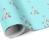 Meister der Kampfkunst in Blau Geschenkpapier (Rolleneckpunkt)
