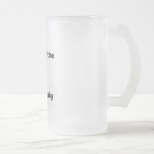 "Meister der stinky schleichenden" mattierten Mattglas Bierglas