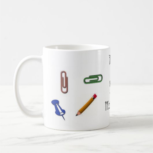 Meister der unordentlichen Schreibtisch-Tasse Kaffeetasse (Links)