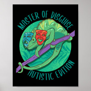 Meister der verblüffenden Autismus Aufklärung Mona Poster