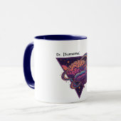 Meister des Geistes - Personalisierte Dr. [Name] T Tasse (Vorderseite Links)