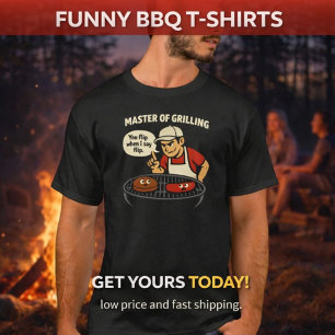 Meister des Grillens Lustiges BBQ T-Shirt