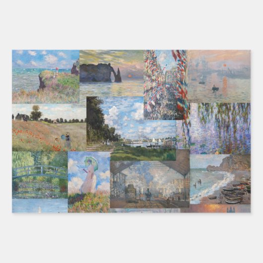 Meister des Impressionismus - Meisterwerke - Patch Geschenkpapier Set (Vorderseite 3)