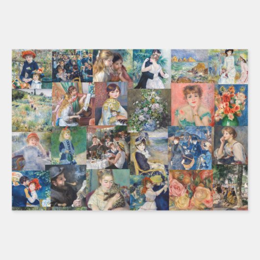 Meister des Impressionismus - Meisterwerke - Patch Geschenkpapier Set (Vorderseite)