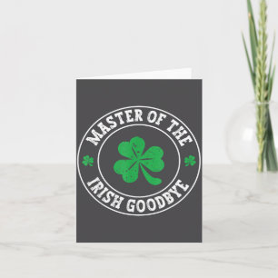 Meister des Irischen Abschieds St. Patrick's Day  Karte