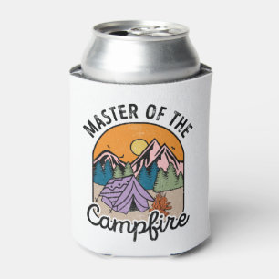 Meister des Lagerfeuers Lustiges Camping Vintage Dosenkühler