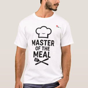 "Meister des Mahls" Lustiges Chef-Motto-T-Shirt T-Shirt