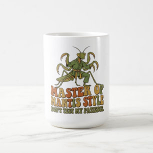 Meister des Mantis-Stil-Karate-Insekts Humorvolle Kaffeetasse