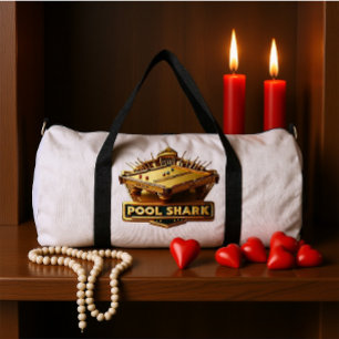 Meister des Spiels: Pool Shark-Logo auf Billardtis Duffle Bag