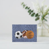 MEISTER DES SPORTS (Baseball, Fußball, Basketball) Visitenkarte (Stehend Vorderseite)