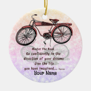 Meister des Straßenfahrrads Keramik Ornament