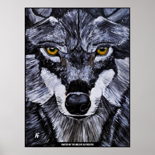 Meister des Wilden Gemälde von Alfred Fox Poster (Vorne)