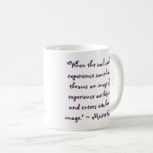 Meister Eckhart Zitat-Tasse Kaffeetasse (VorderseiteRechts)