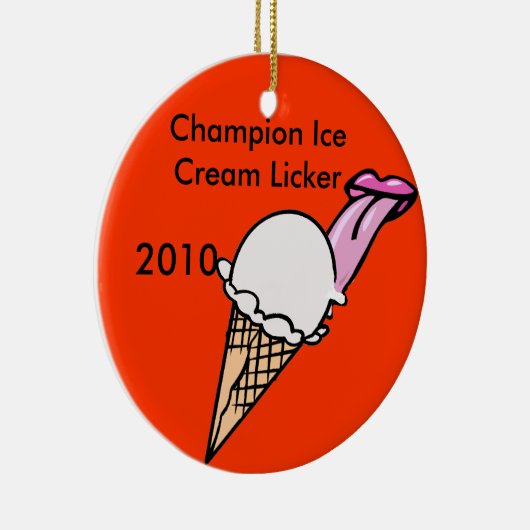 Meister-Eiscreme Licker Keramikornament (Rechts)
