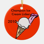 Meister-Eiscreme Licker Keramikornament (Vorne)