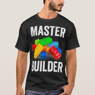 Meister Erbauer Lustige Bausteine Geschenke Männer T-Shirt