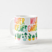 Meister-Gärtner Gärtnern Gärtner Kaffeetasse (Vorderseite Links)
