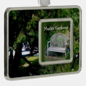 Meister Gärtner im Grünen Rahmen-Ornament Silber (Rechts)