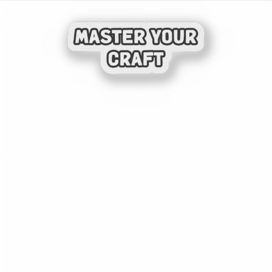 Meister Ihrer Handwerkskompetenz Aufkleber (Vorderseite)