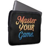 Meister Ihres Spiels Laptopschutzhülle (Vorne Rechts)