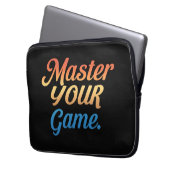 Meister Ihres Spiels Laptopschutzhülle (Vorderseite Links)