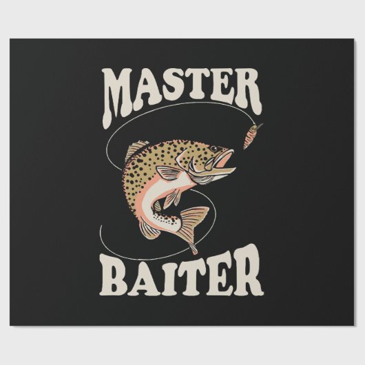 Meister-Köder-Angler Geschenkpapier (Flach)