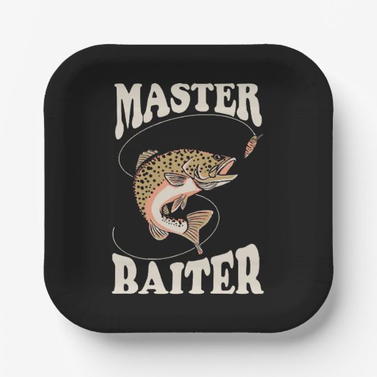 Meister-Köder-Angler Pappteller (Vorderseite)